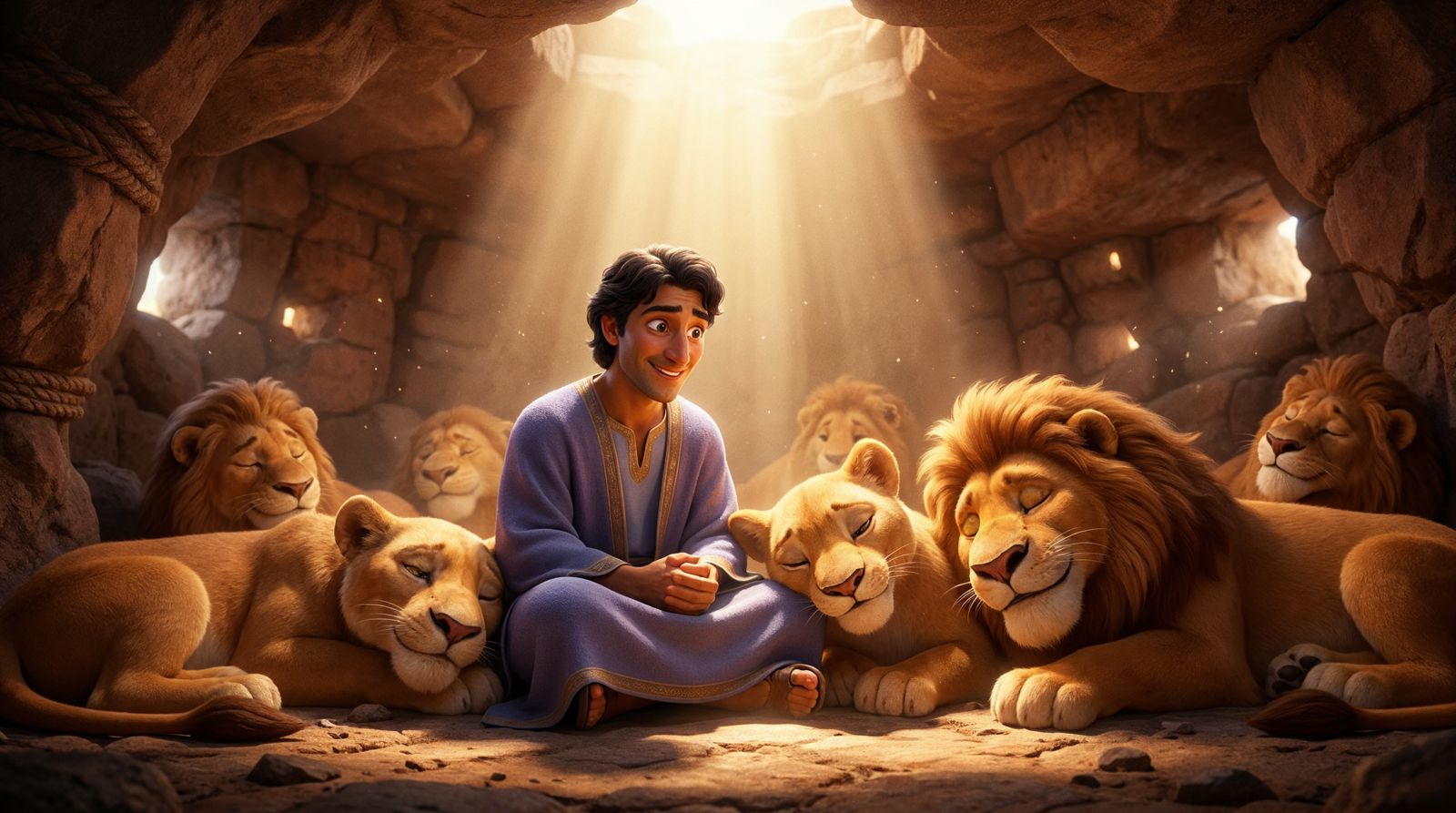 Among the lions