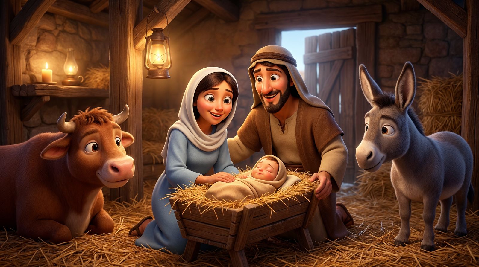 In the stable