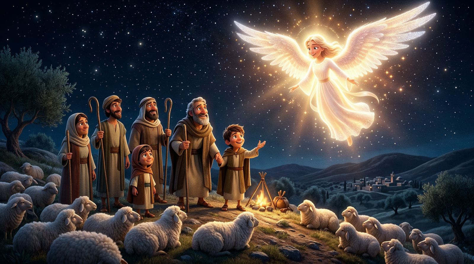 Angels and shepherds