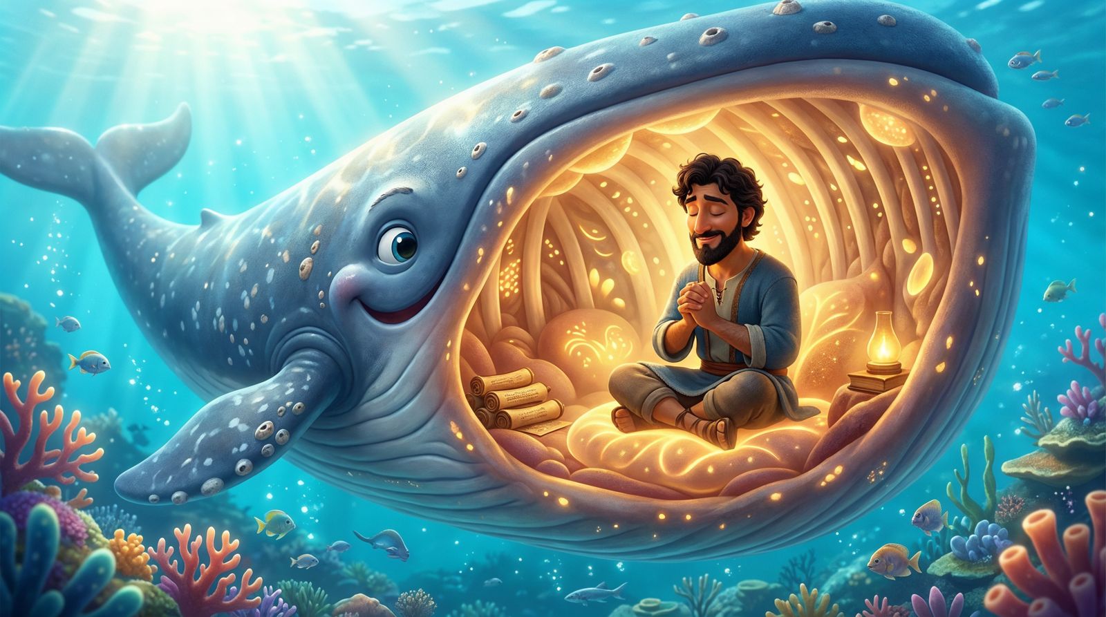 Inside the big fish