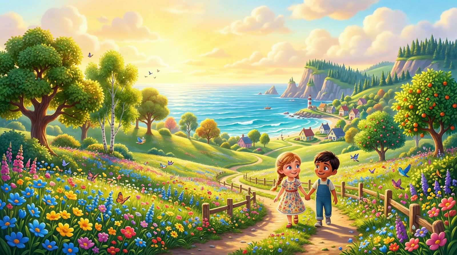Sky, sea and land